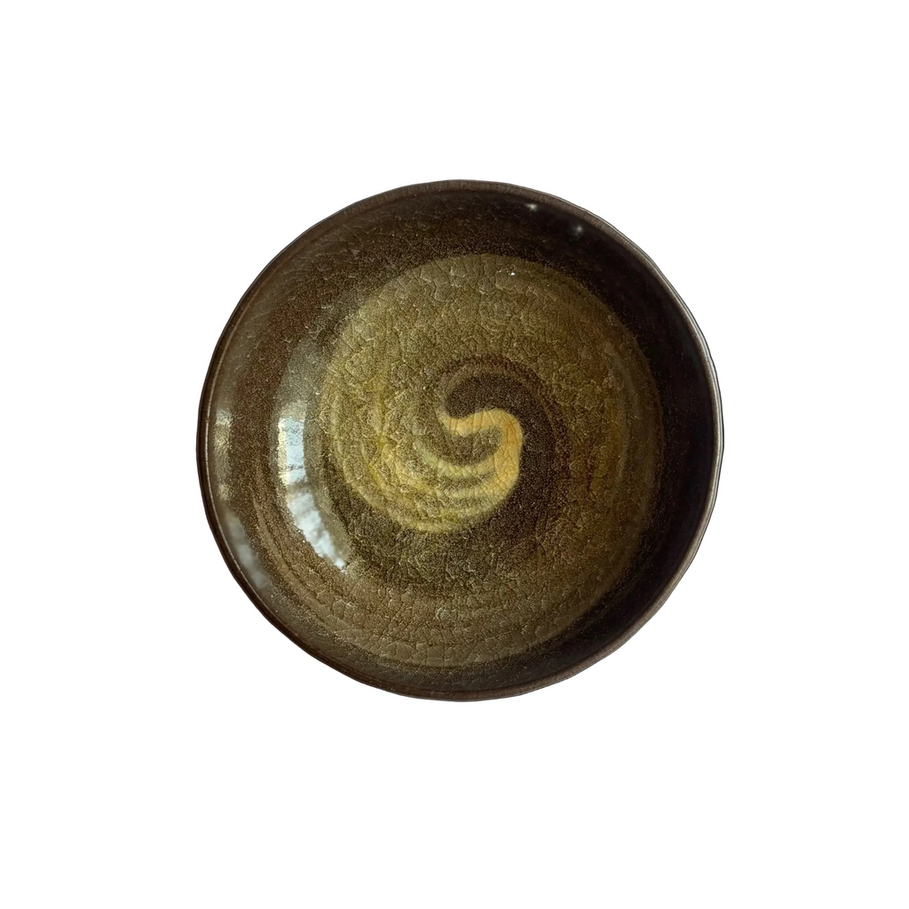 Japanese traditional plate (brown)