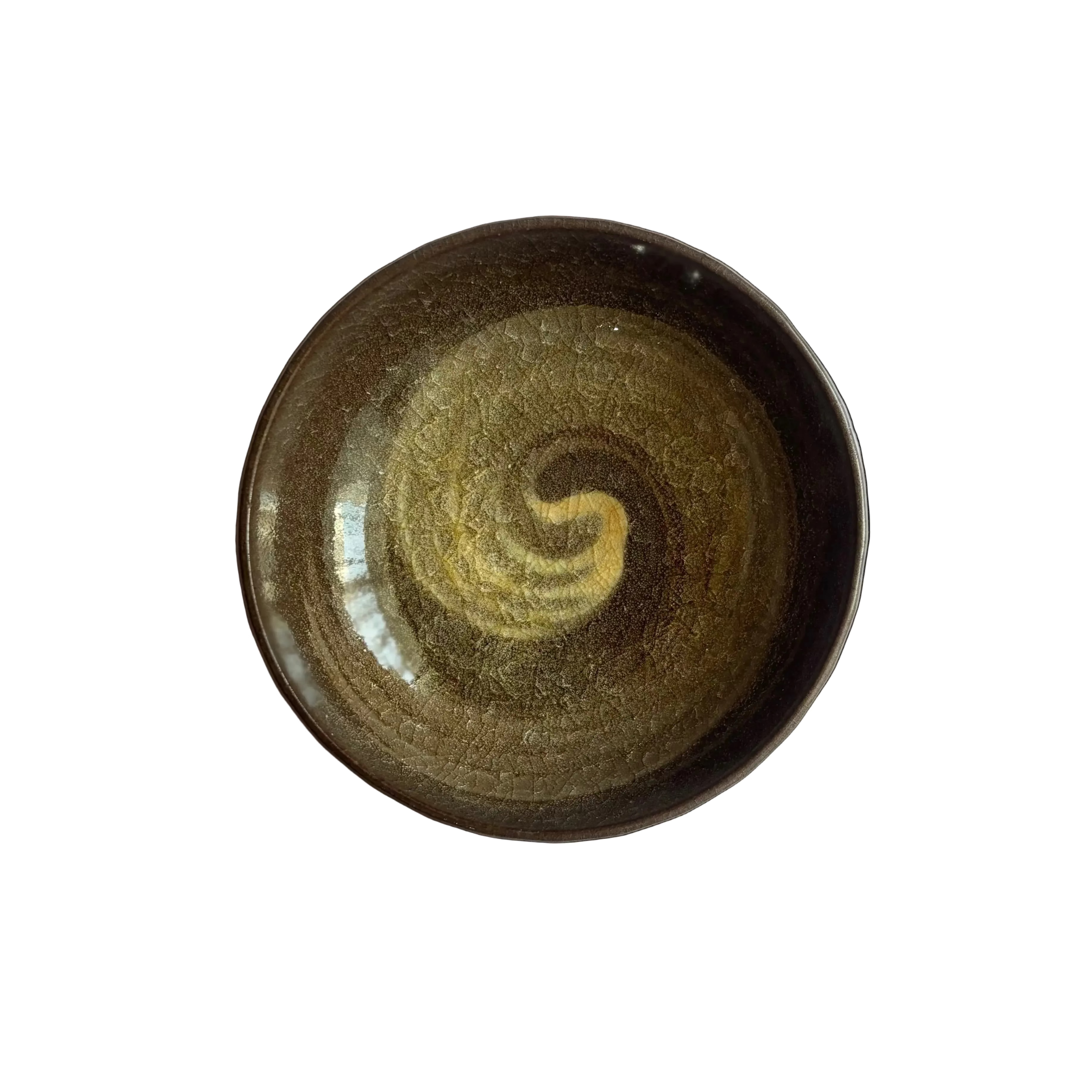 Japanese traditional plate (brown)